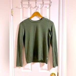 Lululemon Forest Green Breathable Yoga Shirt